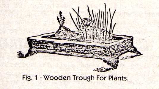 Wooden Trough For Plants